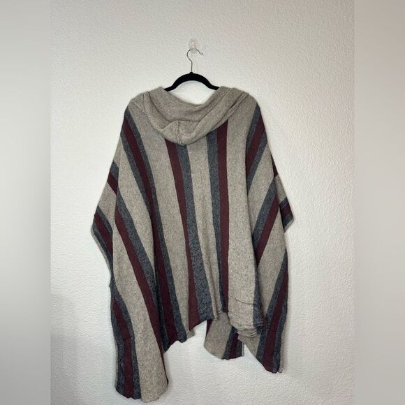 360 Cashmere Wool Shawl Cloak Long popover Knit Cape Western Cardigan Cowgirl - Picture 3 of 5